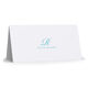 Elegant Script Initial Folded Monarch Cards Image 3 of 3